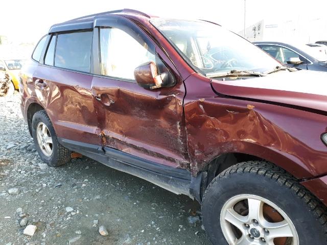 5NMSG13E19H250166 - 2009 HYUNDAI SANTA FE G RED photo 9