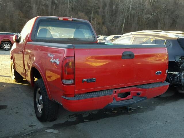 1FTZF18231NC02434 - 2001 FORD F150 RED photo 3