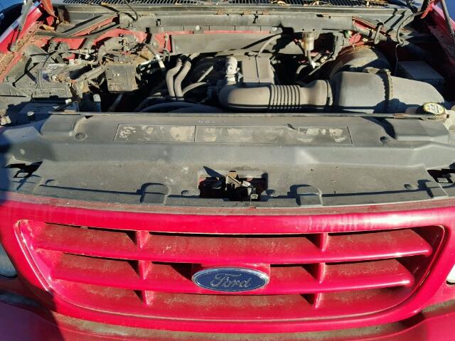 1FTZF18231NC02434 - 2001 FORD F150 RED photo 7