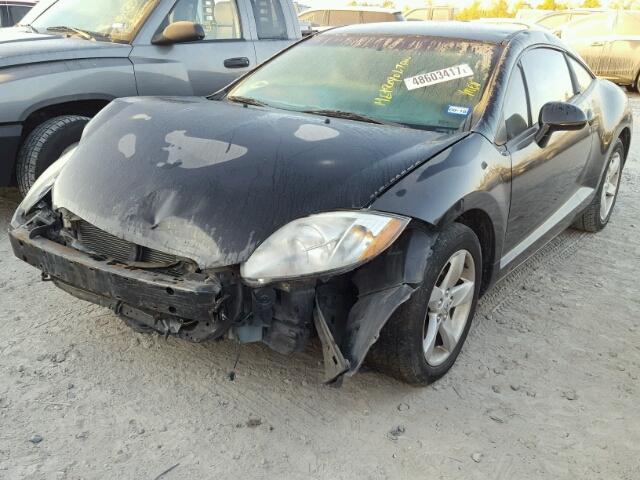 4A3AK24F77E027683 - 2007 MITSUBISHI ECLIPSE GS BLACK photo 2