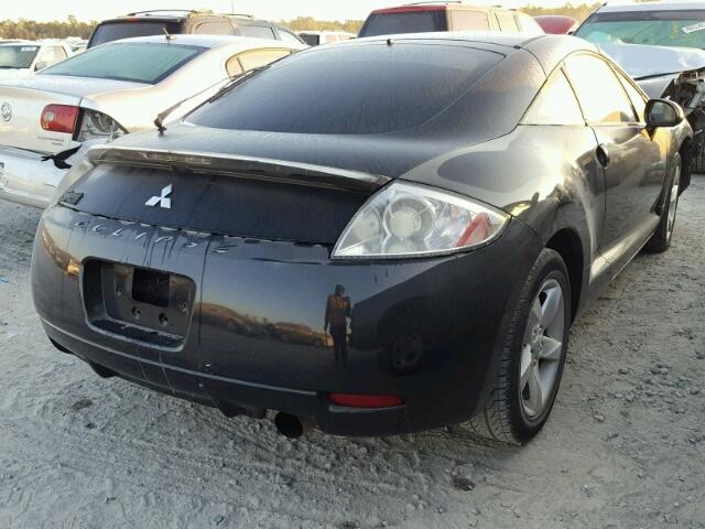 4A3AK24F77E027683 - 2007 MITSUBISHI ECLIPSE GS BLACK photo 4