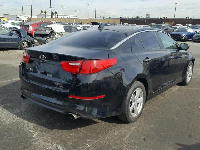 5XXGM4A73FG415262 - 2015 KIA OPTIMA LX BLACK photo 4