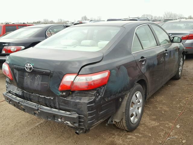 4T4BE46K68R015909 - 2008 TOYOTA CAMRY CE BLACK photo 4