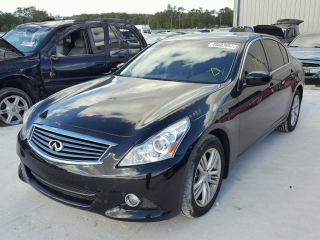 JN1CV6AP2DM717319 - 2013 INFINITI G37 BASE BLACK photo 2