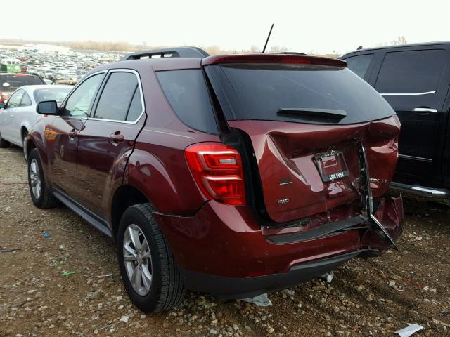 2GNFLFEK0G6222657 - 2016 CHEVROLET EQUINOX LT RED photo 3