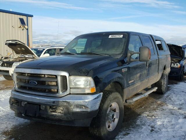 1FTNW21P34ED38223 - 2004 FORD F250 SUPER BLACK photo 2