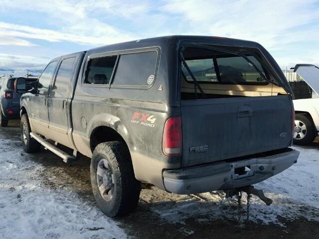 1FTNW21P34ED38223 - 2004 FORD F250 SUPER BLACK photo 3