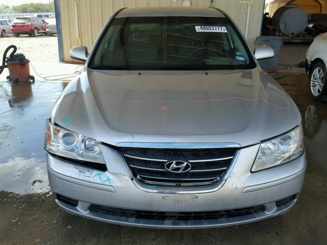 5NPET46C69H539342 - 2009 HYUNDAI SONATA GLS SILVER photo 9