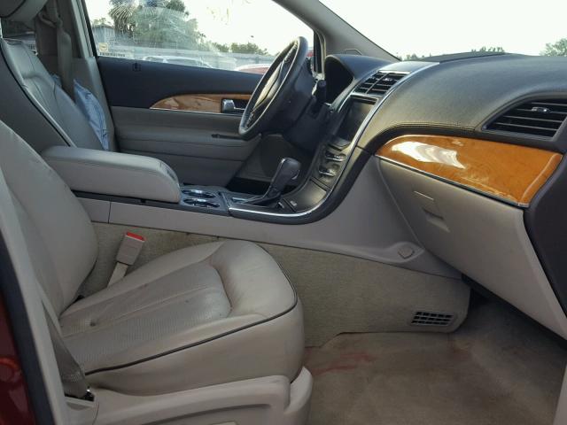 2LMDJ6JK1EBL01299 - 2014 LINCOLN MKX ORANGE photo 5