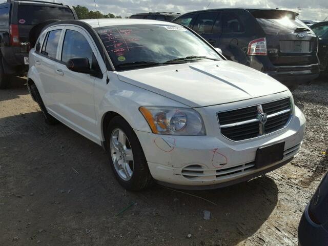 1B3HB48A19D149154 - 2009 DODGE CALIBER SX WHITE photo 1