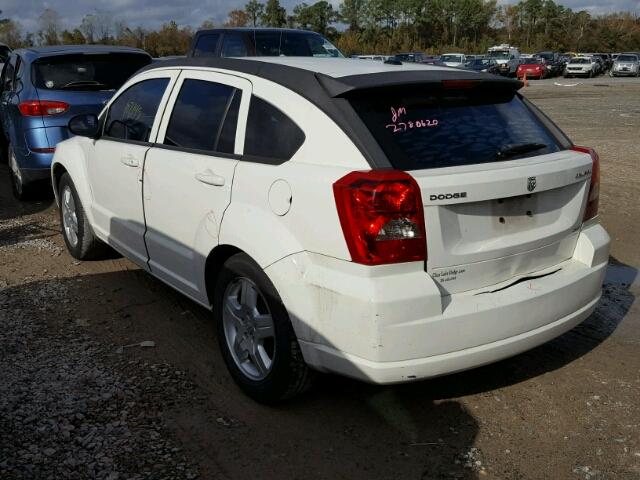 1B3HB48A19D149154 - 2009 DODGE CALIBER SX WHITE photo 3