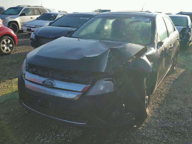 3FAHP0HA6AR307398 - 2010 FORD FUSION SE BLACK photo 2