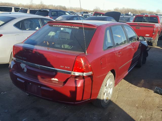 1G1ZT61836F169787 - 2006 CHEVROLET MALIBU MAX წითელი ფოტო 4