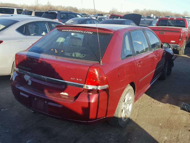 1G1ZT61836F169787 - 2006 CHEVROLET MALIBU MAX RED photo 4