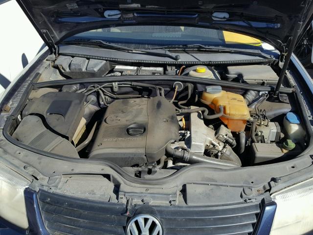 WVWMA63B8XE156749 - 1999 VOLKSWAGEN PASSAT GLS BLUE photo 7