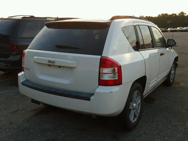 1J8FF47W58D705836 - 2008 JEEP COMPASS SP WHITE photo 4