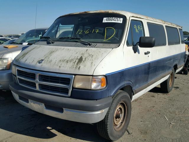 2B7KB31Z7VK525130 - 1997 DODGE RAM VAN B3 BLUE photo 2