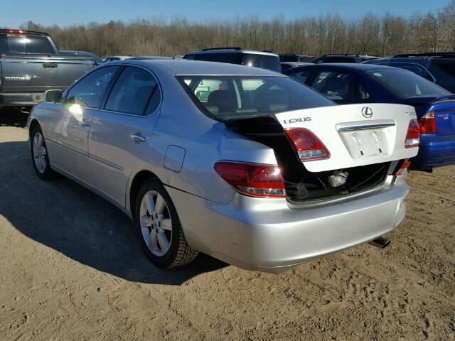 JTHBA30G865157077 - 2006 LEXUS ES 330 SILVER photo 3