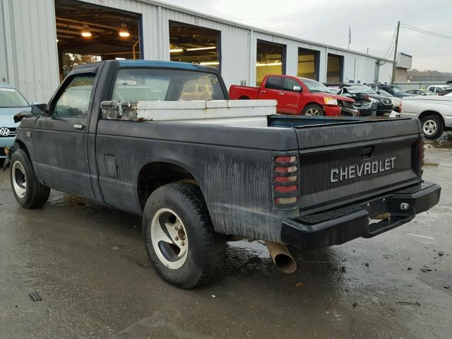 1GCCT14R9H2142933 - 1987 CHEVROLET S TRUCK S1 BLACK photo 3