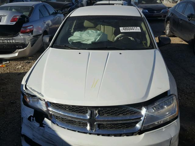 1C3CDZAB6CN286115 - 2012 DODGE AVENGER SE WHITE photo 7