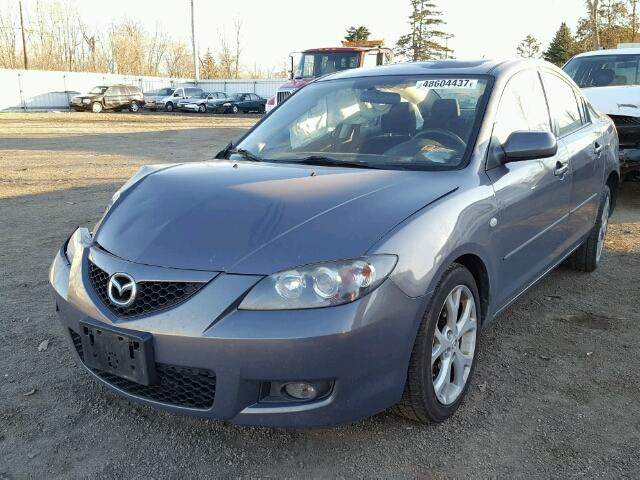 JM1BK32F981152290 - 2008 MAZDA 3 I CHARCOAL photo 2