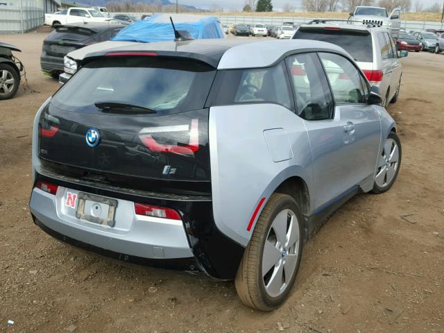 WBY1Z2C54FV555895 - 2015 BMW I3 BEV SILVER photo 4