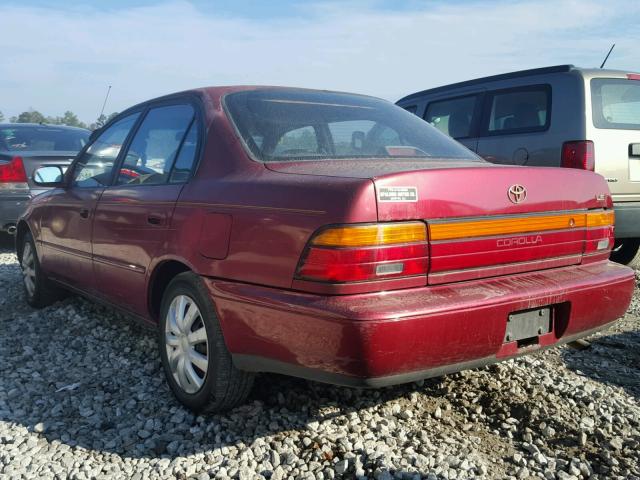 1NXAE00E4PZ062548 - 1993 TOYOTA COROLLA LE RED photo 3