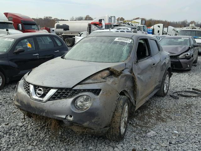 JN8AF5MR9FT504681 - 2015 NISSAN JUKE S GRAY photo 2