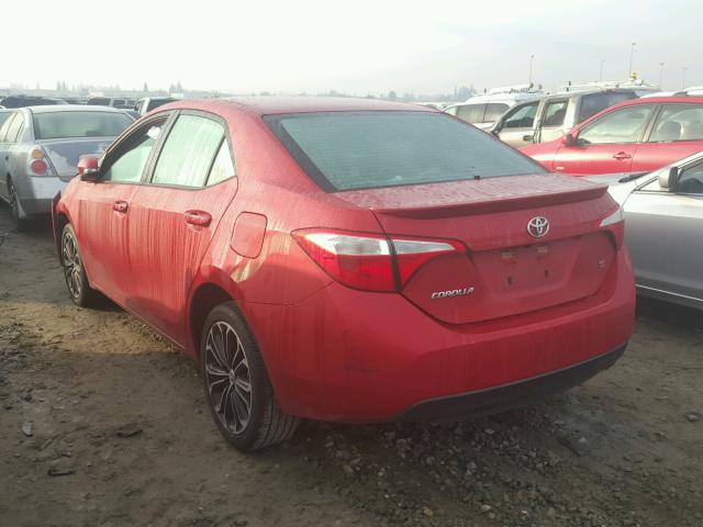 5YFBURHE8GP544389 - 2016 TOYOTA COROLLA L RED photo 3