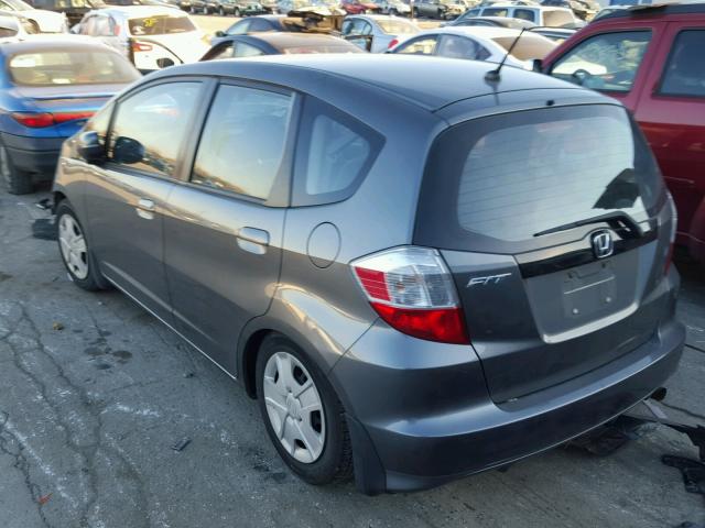 JHMGE8H35CC030884 - 2012 HONDA FIT GRAY photo 3