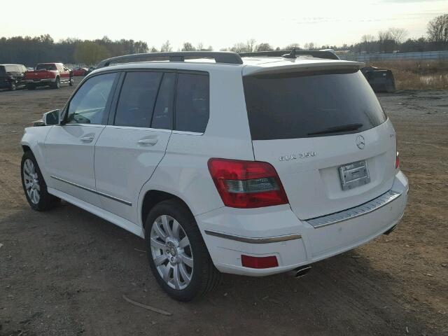 WDCGG8HB0CF831332 - 2012 MERCEDES-BENZ GLK 350 4M WHITE photo 3