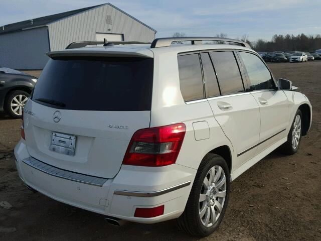 WDCGG8HB0CF831332 - 2012 MERCEDES-BENZ GLK 350 4M WHITE photo 4