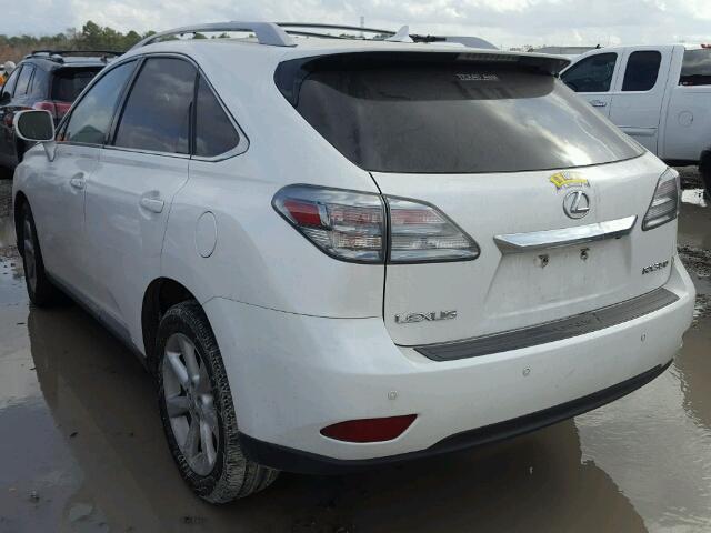 JTJZK1BA5A2410910 - 2010 LEXUS RX 350 WHITE photo 3