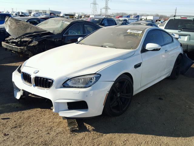 WBSLX9C56ED160218 - 2014 BMW M6 WHITE photo 2