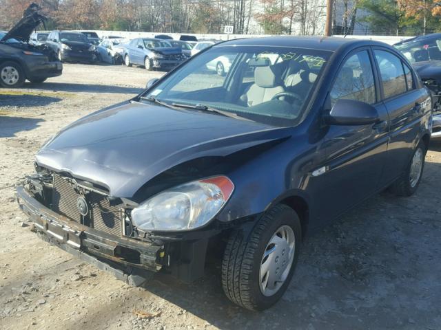 KMHCN46C27U105922 - 2007 HYUNDAI ACCENT GLS GRAY photo 2