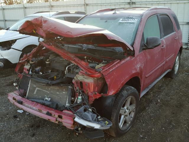 2CNDL63F956032094 - 2005 CHEVROLET EQUINOX LT RED photo 2