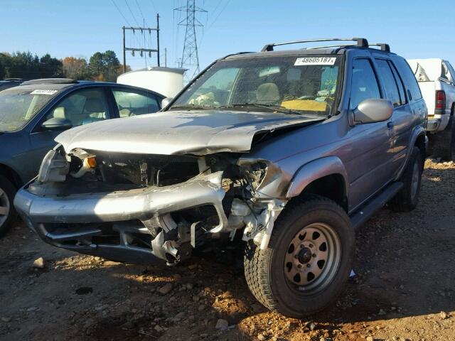 JN8DR09X01W565262 - 2001 NISSAN PATHFINDER GRAY photo 2