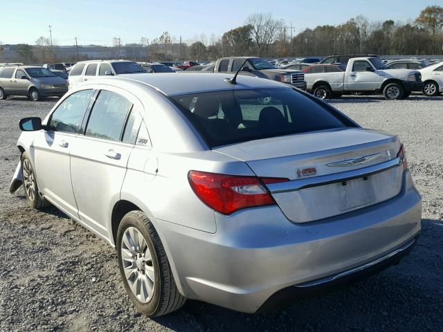 1C3CCBAB9CN320946 - 2012 CHRYSLER 200 LX SILVER photo 3