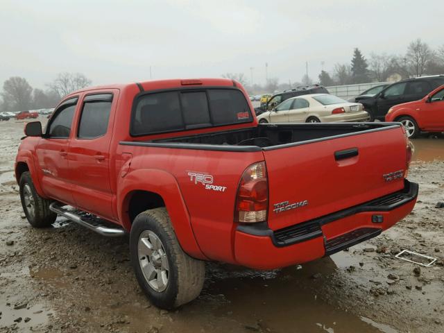 3TMJU62N96M009094 - 2006 TOYOTA TACOMA DOU RED photo 3