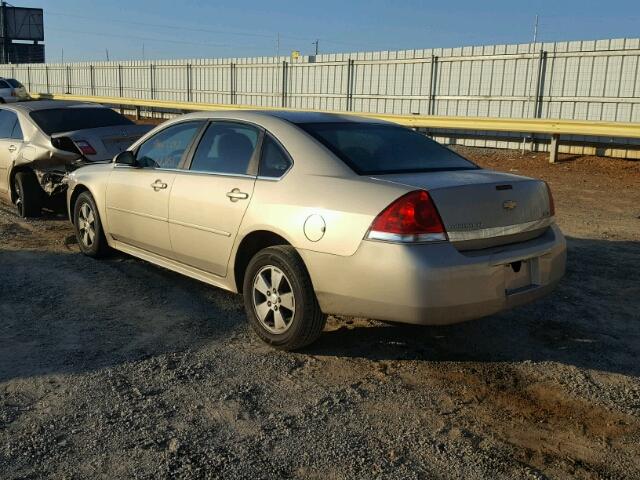 2G1WG5EK3B1125880 - 2011 CHEVROLET IMPALA LT TAN photo 3