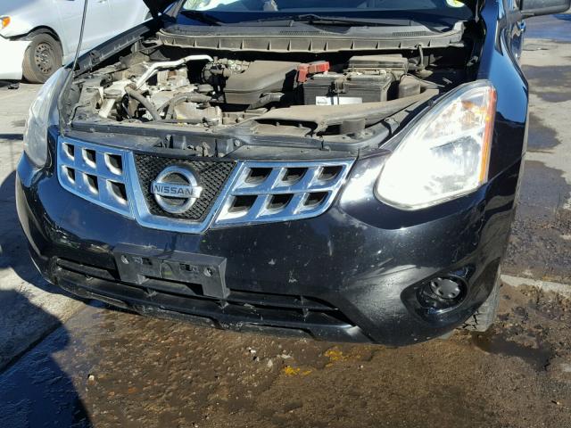 JN8AS5MV8CW710996 - 2012 NISSAN ROGUE S BLACK photo 7