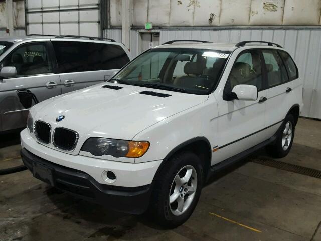 WBAFA53561LP23215 - 2001 BMW X5 3.0I WHITE photo 2