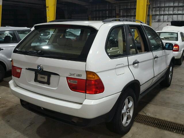 WBAFA53561LP23215 - 2001 BMW X5 3.0I WHITE photo 4