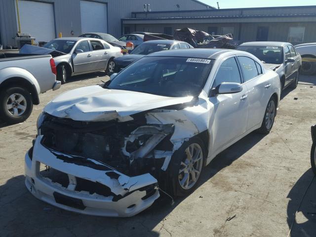 1N4AA5AP7CC852798 - 2012 NISSAN MAXIMA S WHITE photo 2