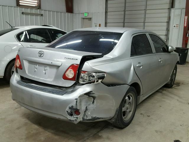 1NXBU40E79Z122257 - 2009 TOYOTA COROLLA BA SILVER photo 4