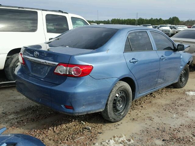 5YFBU4EE1DP207534 - 2013 TOYOTA COROLLA BA BLUE photo 4