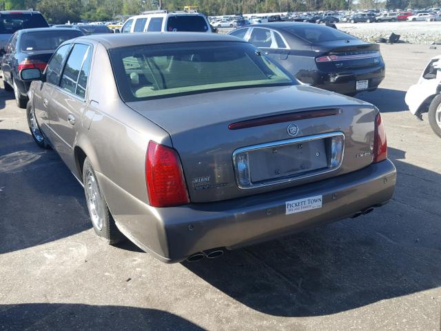 1G6KE57Y72U216154 - 2002 CADILLAC DEVILLE DH TAN photo 3