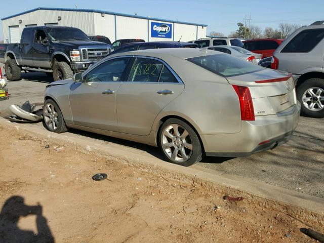 1G6AB5RA6D0176387 - 2013 CADILLAC ATS LUXURY GOLD photo 3