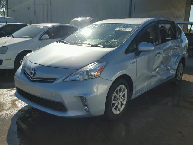 JTDZN3EU3E3353702 - 2014 TOYOTA PRIUS V SILVER photo 2