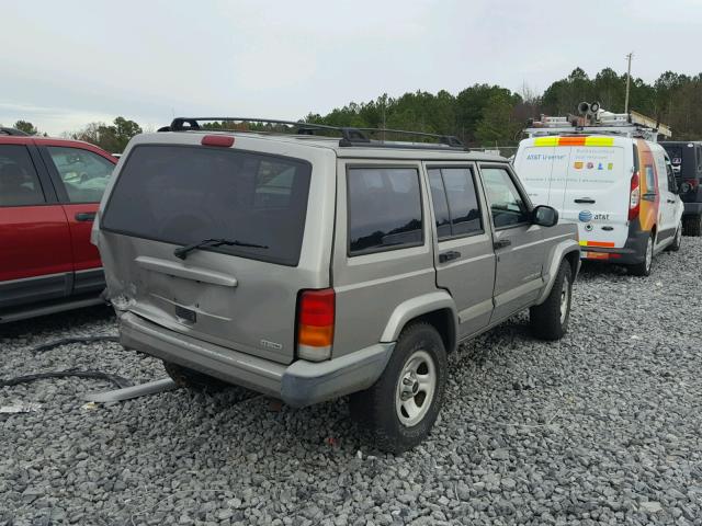 1J4FT48S61L528960 - 2001 JEEP CHEROKEE S GRAY photo 4